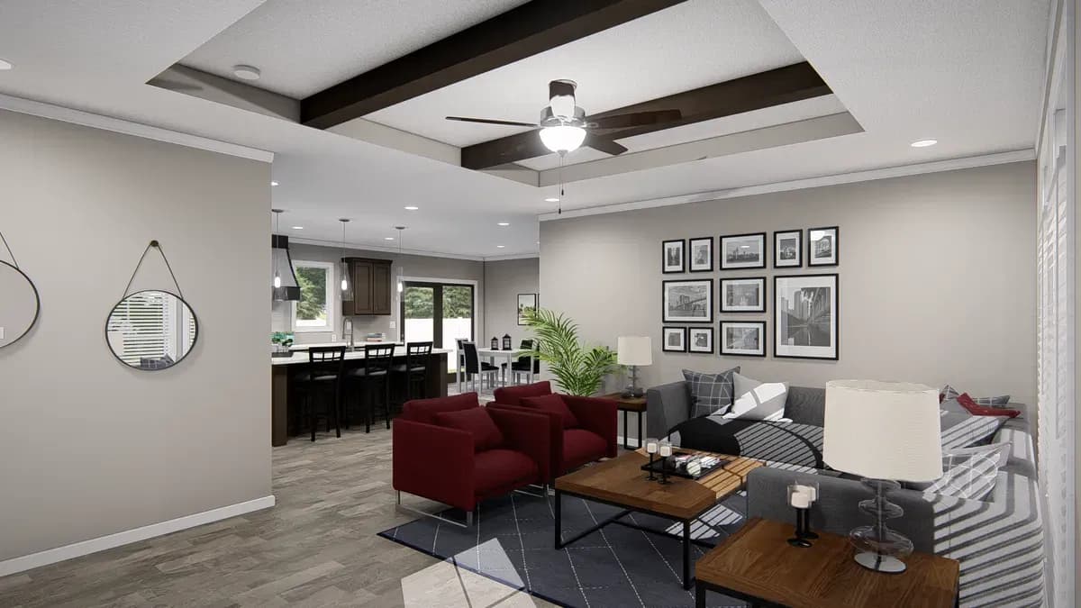 The riviera interior home features