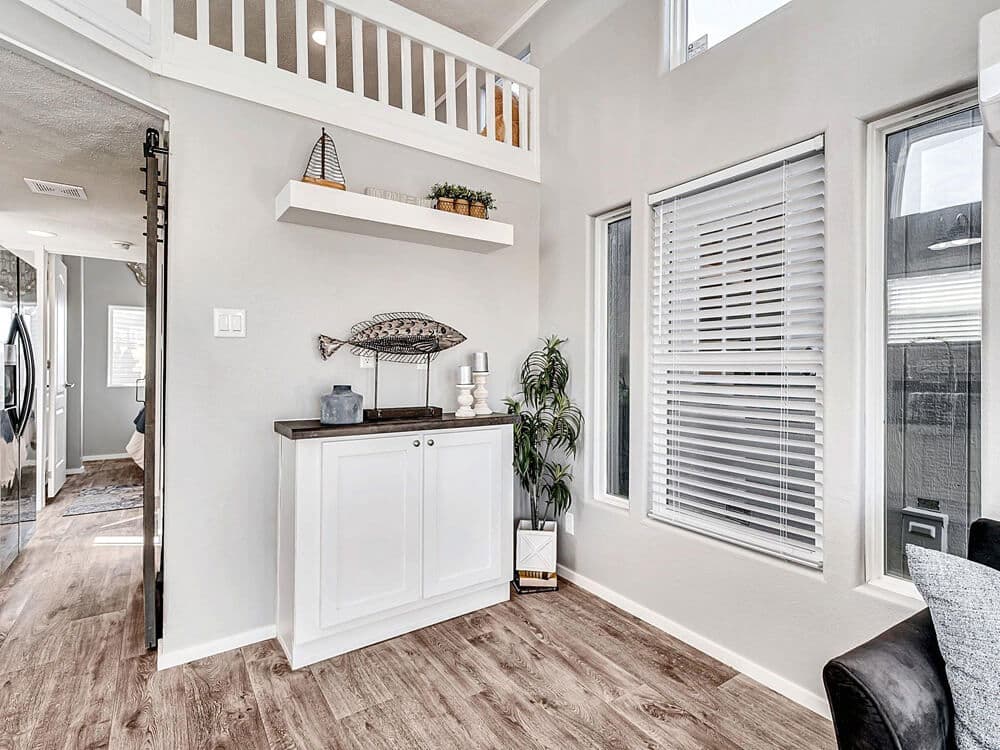 The copperwood interior home features