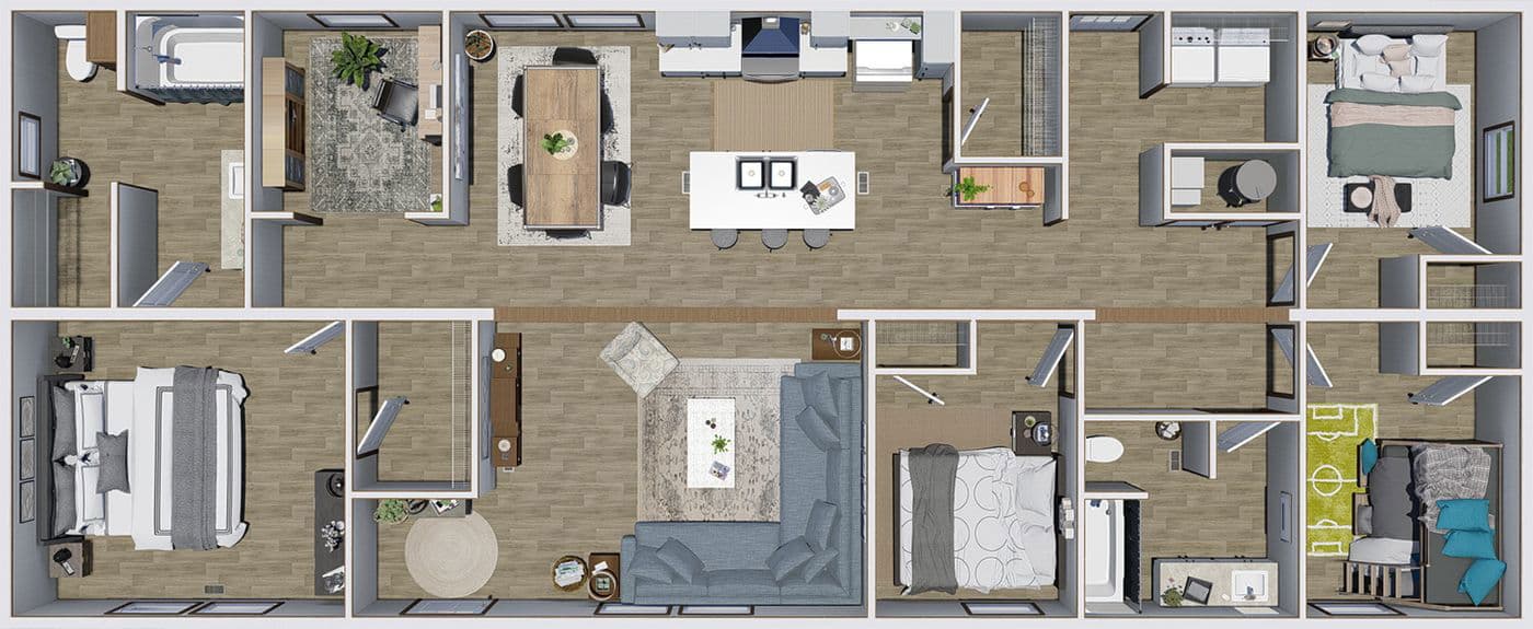 Impact floor plan home features