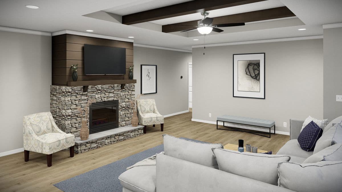 The huxton ii interior home features