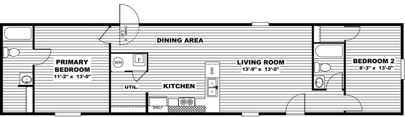 Delight floor plan home features