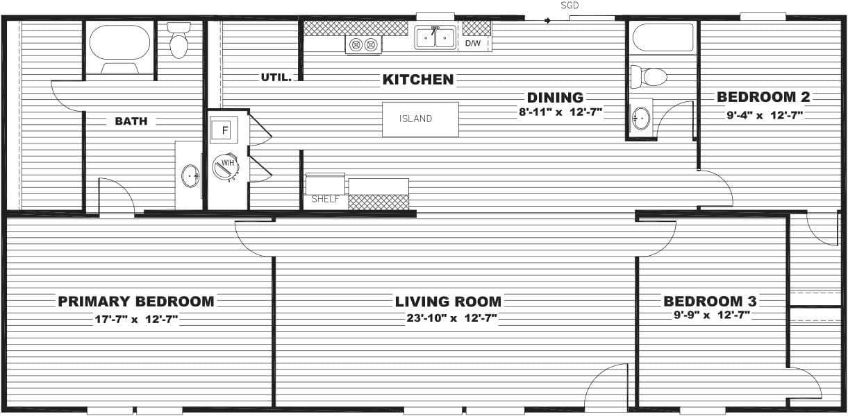 Thrill floor plan home features