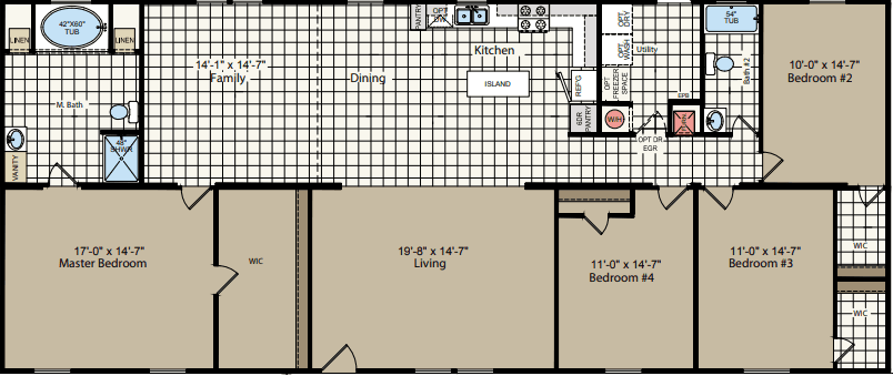 Redman series  floor plan home features