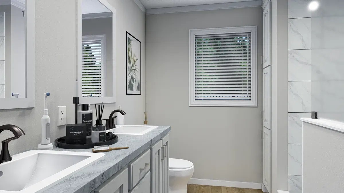 The waverly bathroom home features