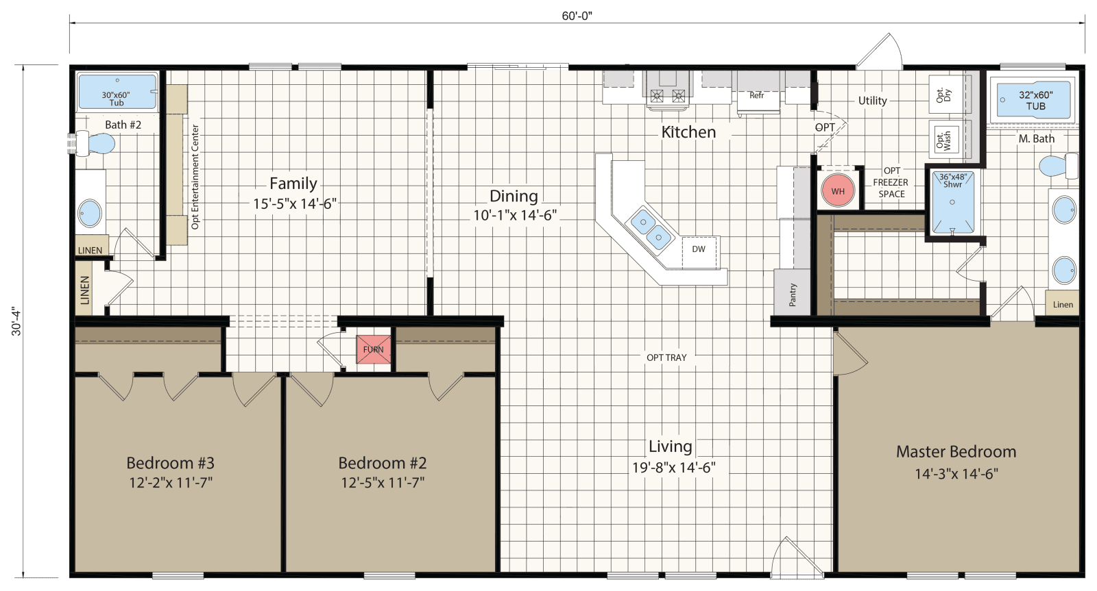 Innovation 3260c floor plan home features