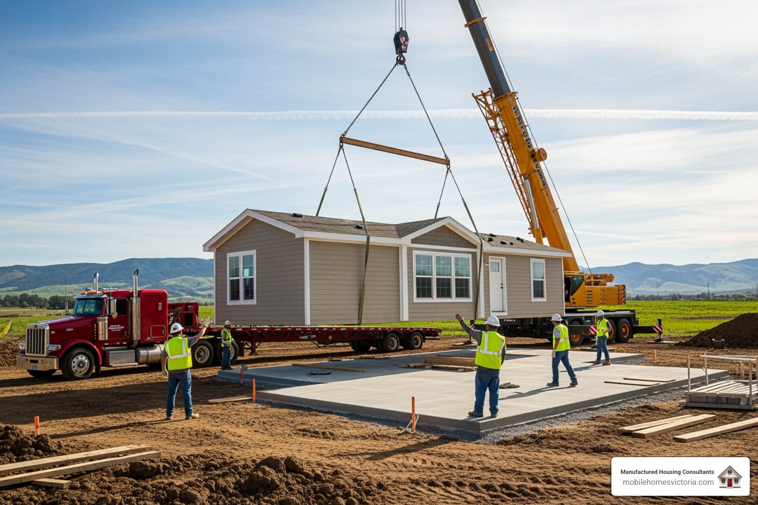 installing a manufactured home