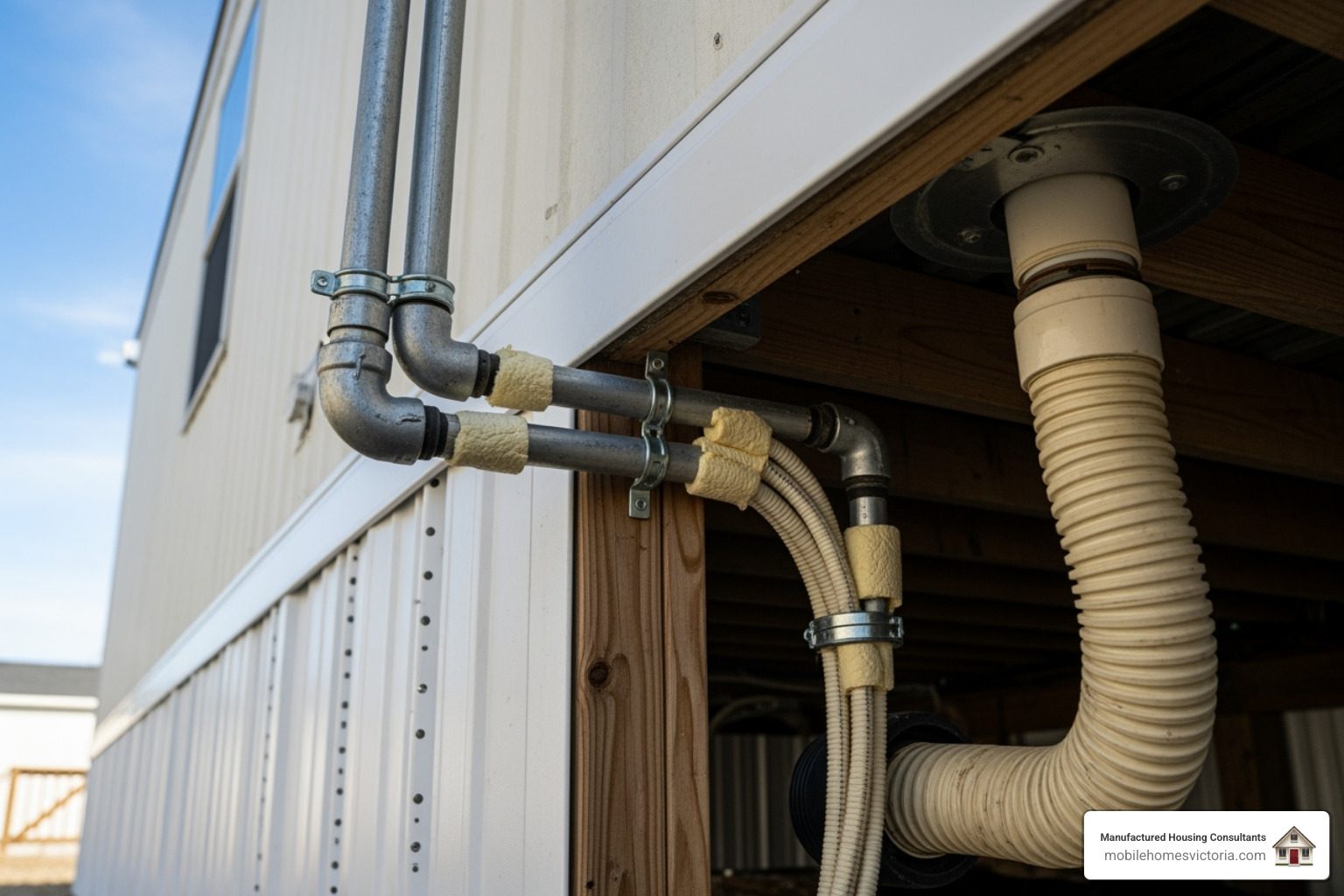 utility connections for mobile homes